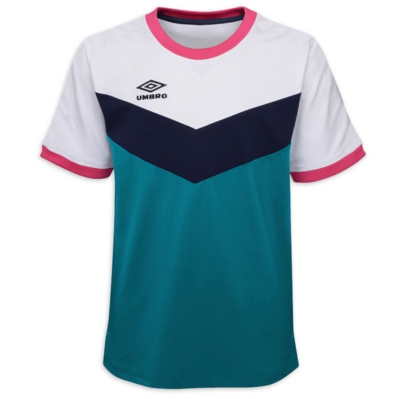 Umbro Other - UMBRO Short Sleeve T Shirt Green Black Pink White